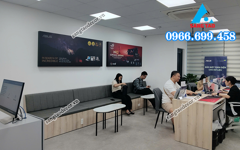 văn phòng asus tại 161 xã đàn do Sáng Tạo Decor thi công nội thất văn phòng 