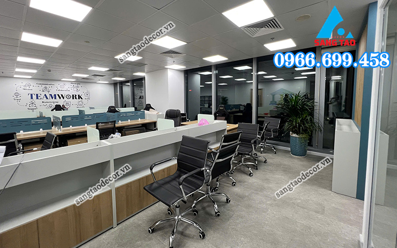 Thi công nội thất văn phòng Asus Hoàng Cầu Hà Nội 