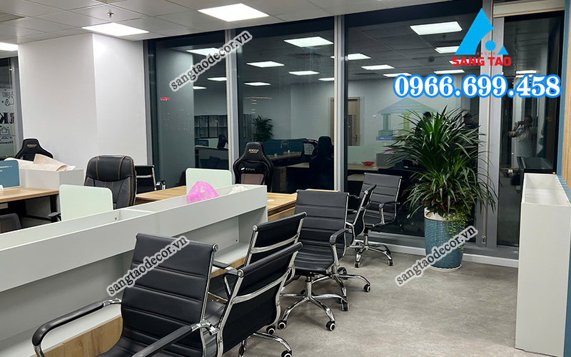 Thi công nội thất văn phòng Asus Hoàng Cầu Hà Nội 