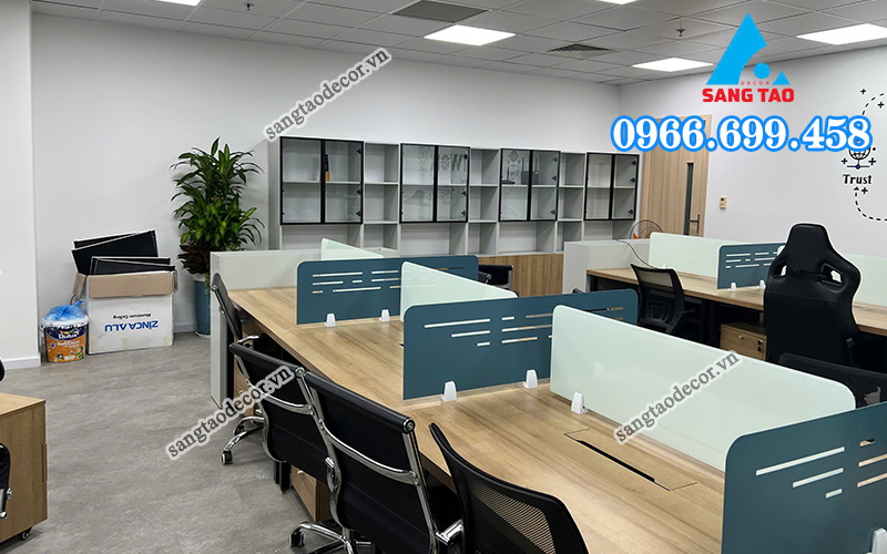 Thi công nội thất văn phòng Asus Hoàng Cầu Hà Nội 