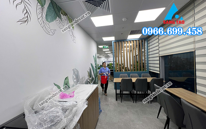 Thi công nội thất văn phòng Asus Hoàng Cầu Hà Nội 