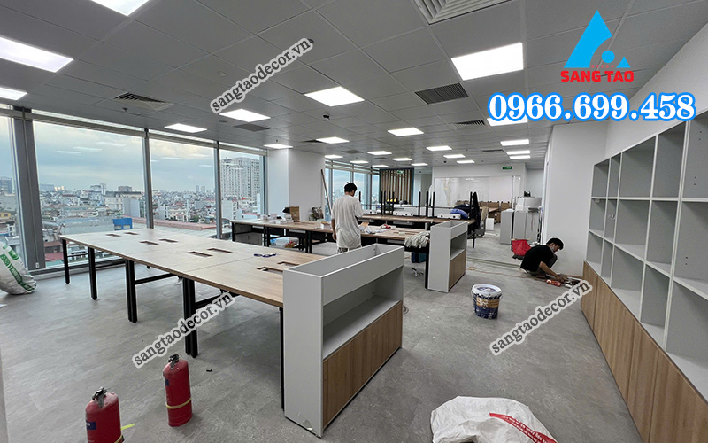 Thi công nội thất văn phòng Asus Hoàng Cầu Hà Nội 