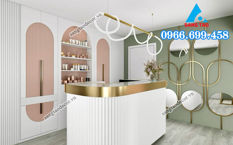 thiết kế showroom mỹ phẩm