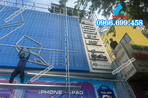 thiết kế thi công bảng hiệu phong vũ tại nguyễn thị minh khai quận 3 của sáng tạo decor